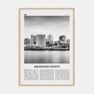 Arlington County, Virginia Travel B&W No 1 Poster