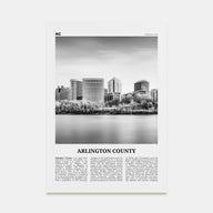 Arlington County, Virginia Travel B&W No 1 Poster