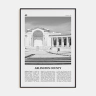 Arlington County, Virginia Travel B&W No 2 Poster