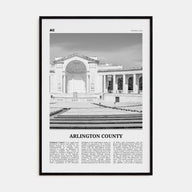 Arlington County, Virginia Travel B&W No 2 Poster