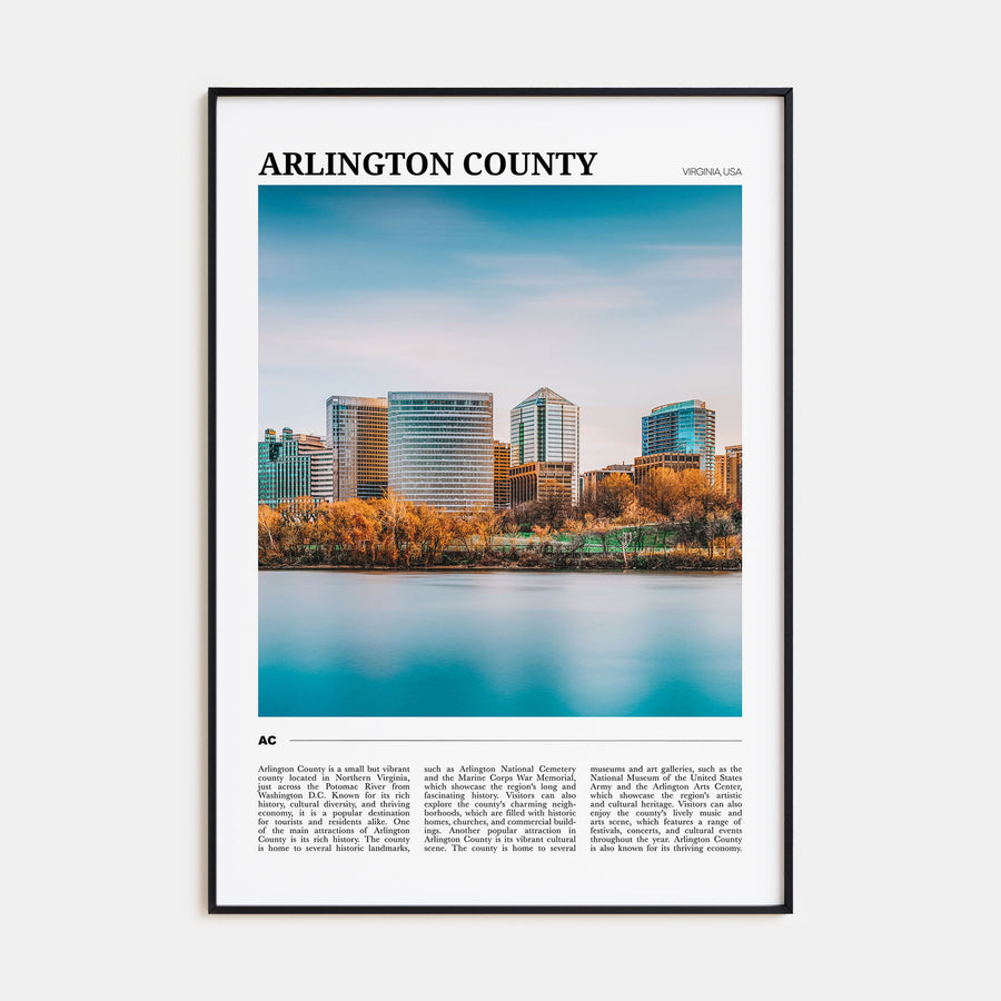 Arlington County, Virginia Travel Color Poster