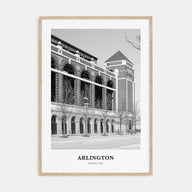 Arlington, Texas Portrait B&W Poster