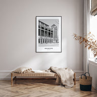 Arlington, Texas Portrait B&W Poster