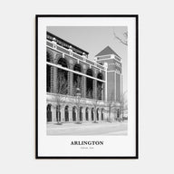 Arlington, Texas Portrait B&W Poster