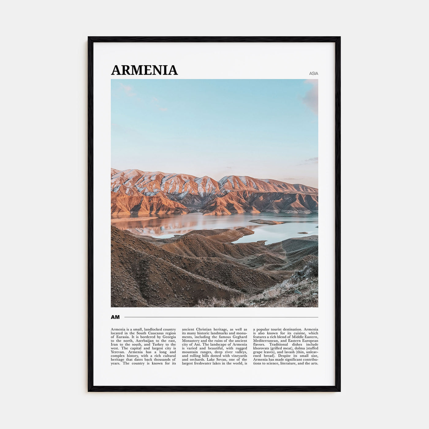 Armenia Travel Color Poster