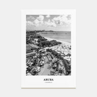 Aruba Portrait B&W No 2 Poster