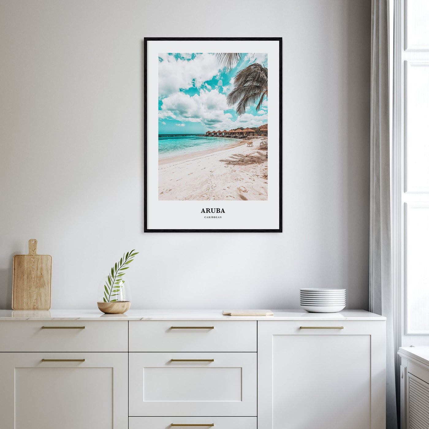 Aruba Portrait Color Poster