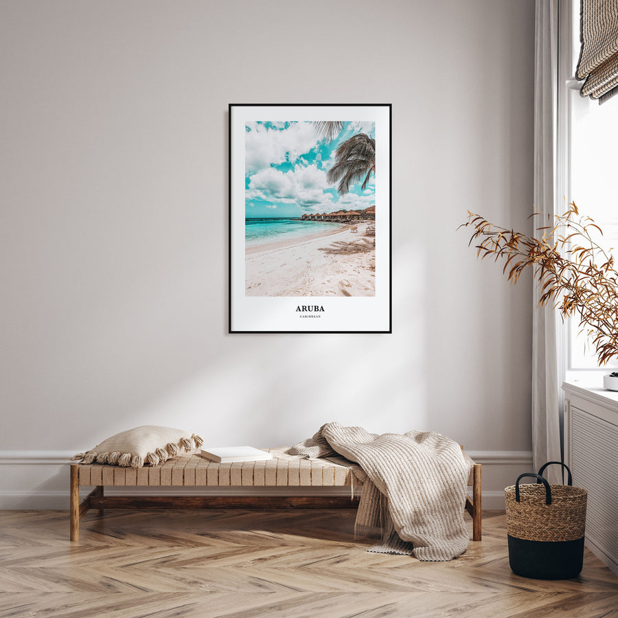 Aruba Portrait Color Poster