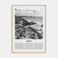 Aruba Travel B&W No 2 Poster