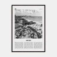 Aruba Travel B&W No 2 Poster