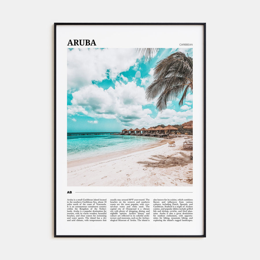 Aruba Travel Color Poster