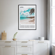 Aruba Travel Color Poster