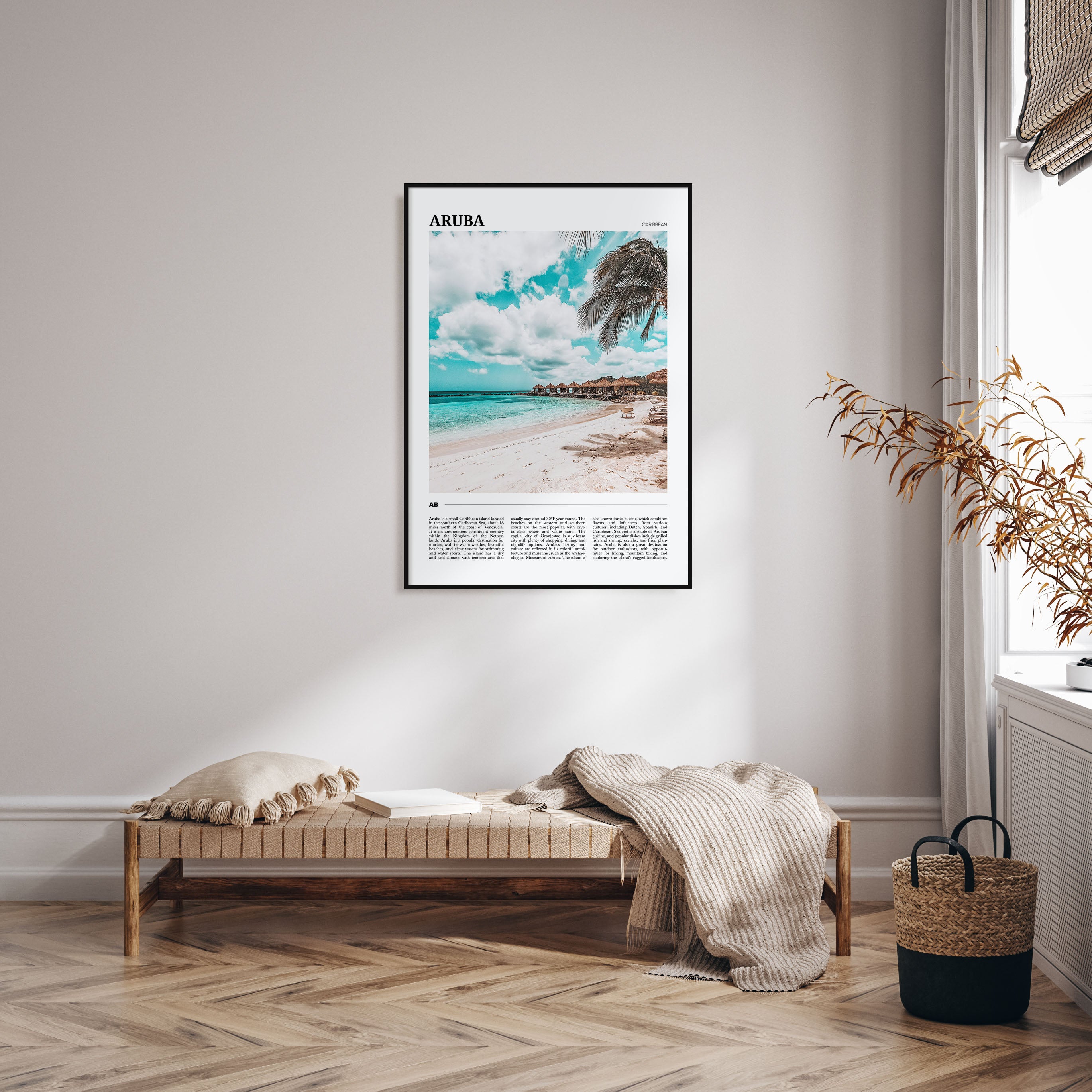 Aruba Travel Color Poster