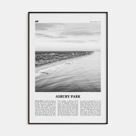 Asbury Park Travel B&W Poster