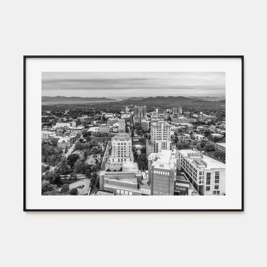 Asheville Landscape B&W Poster