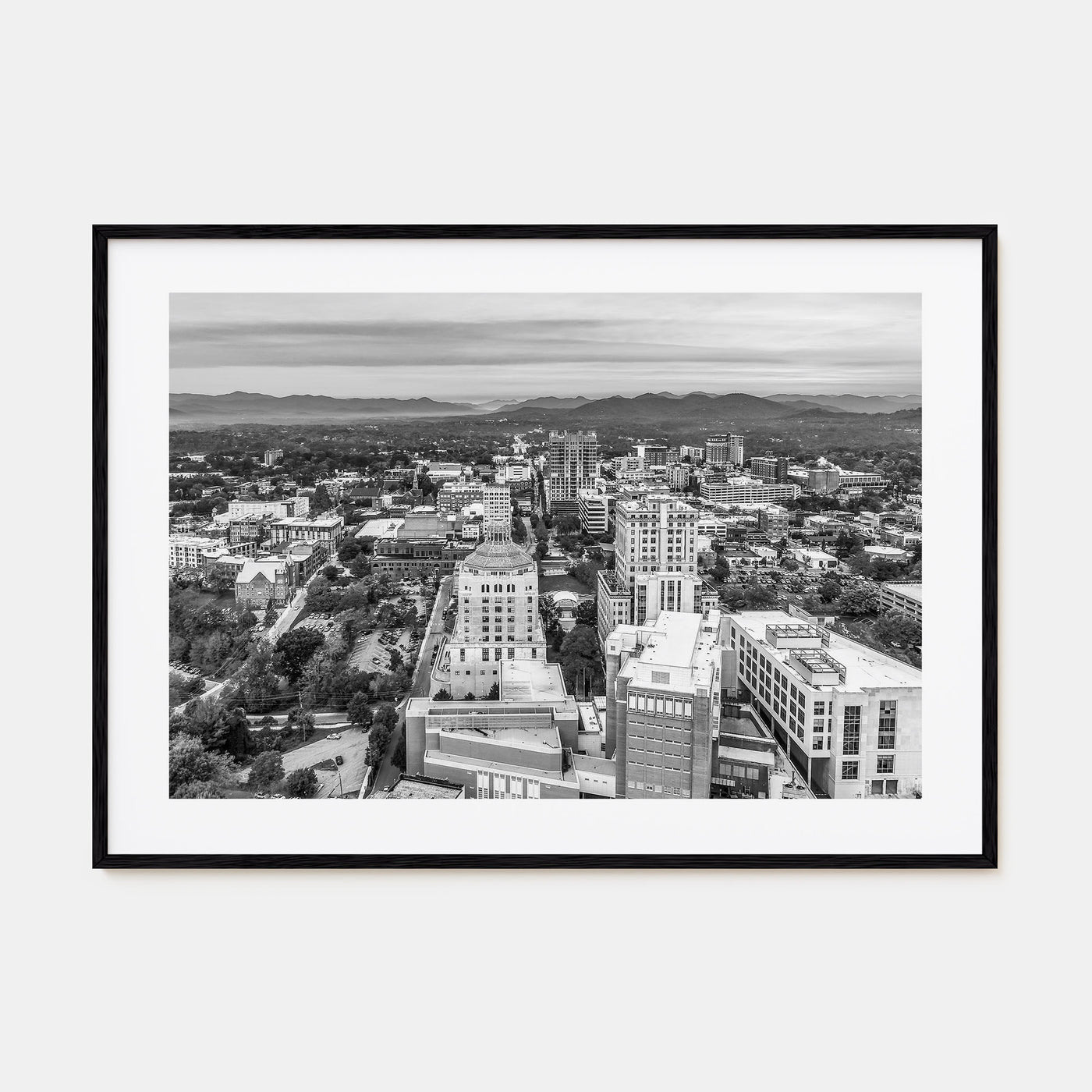 Asheville Landscape B&W Poster