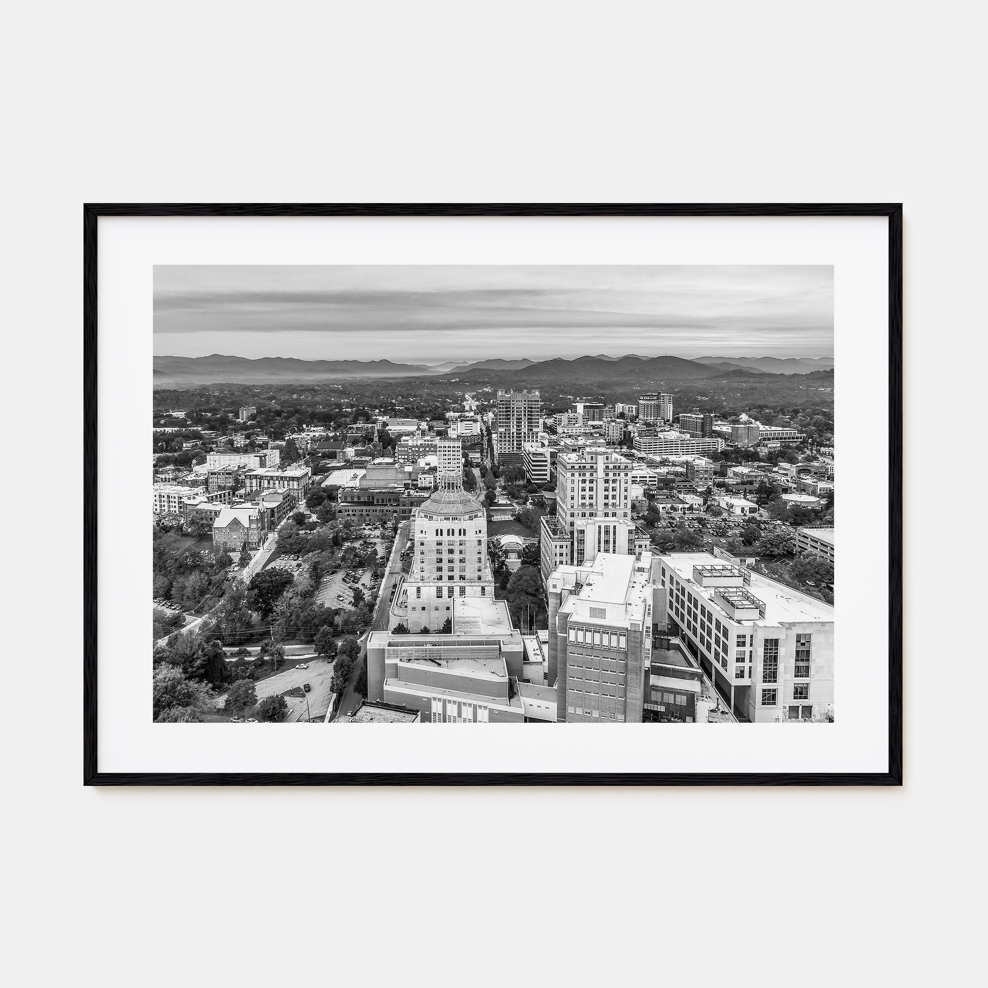 Asheville Landscape B&W Poster