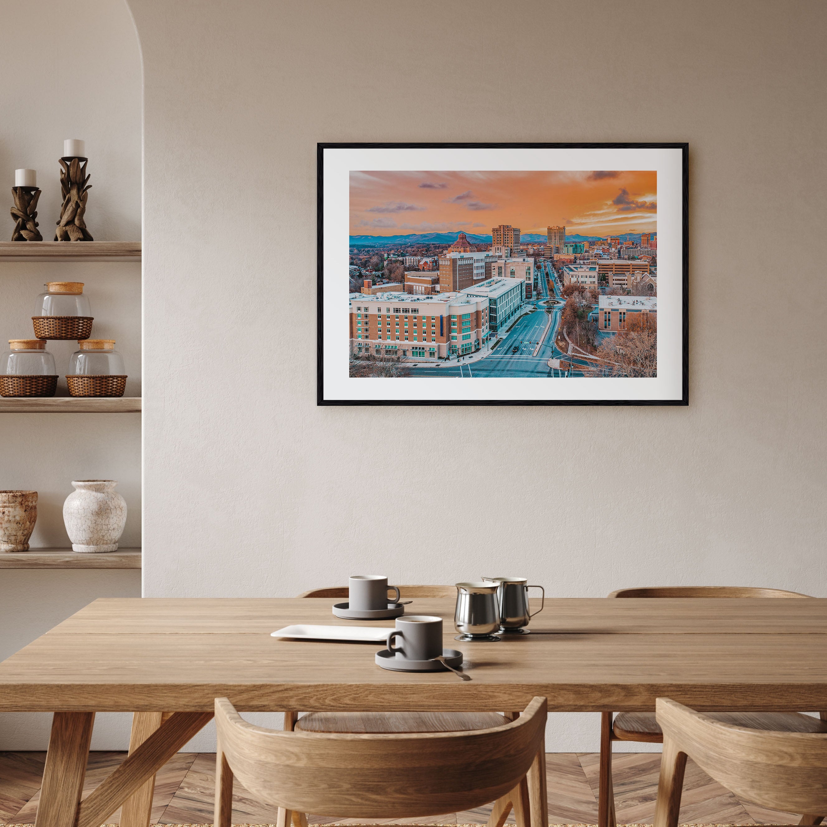 Asheville Landscape Color Poster