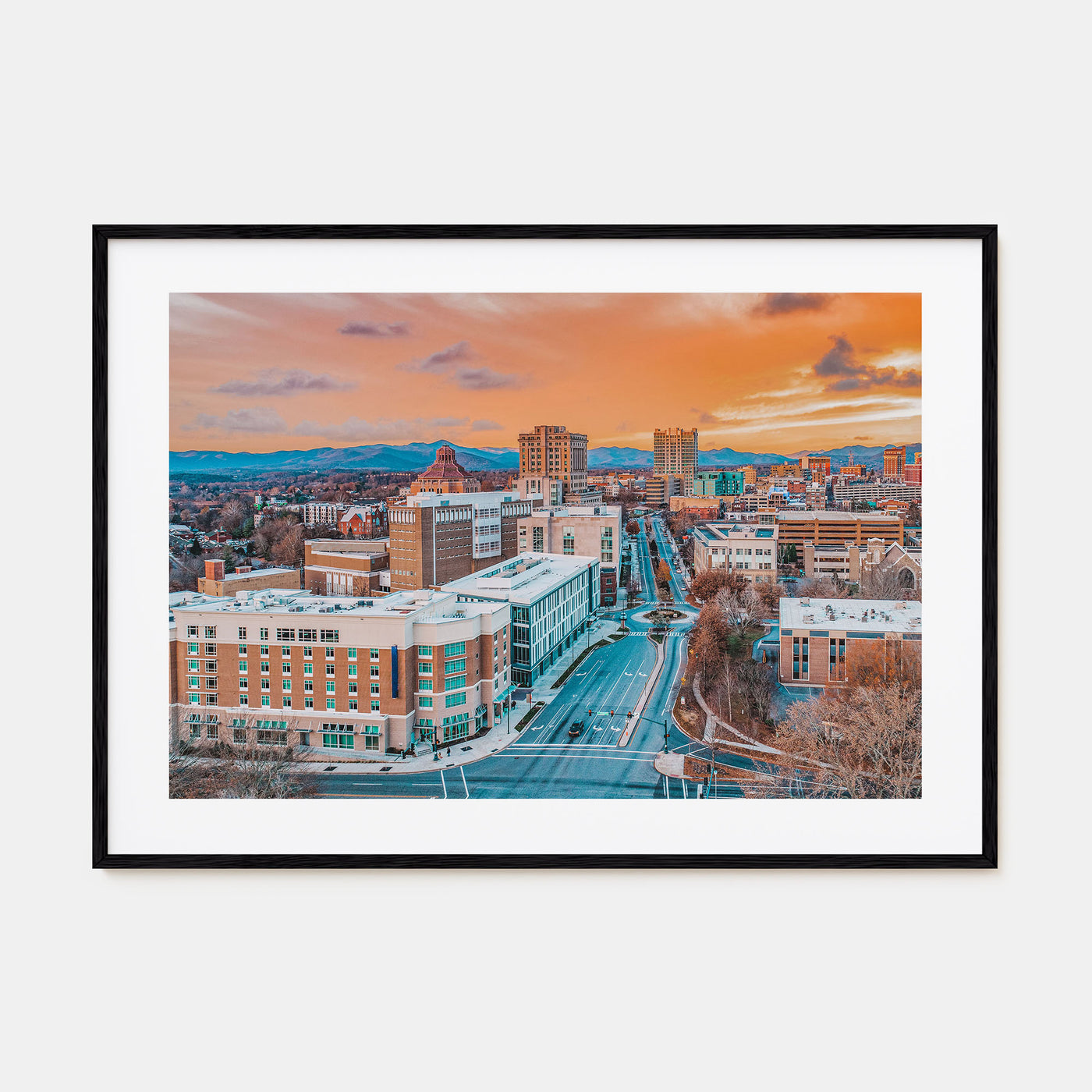 Asheville Landscape Color Poster