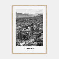Asheville Portrait B&W No 2 Poster