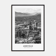 Asheville Portrait B&W No 2 Poster