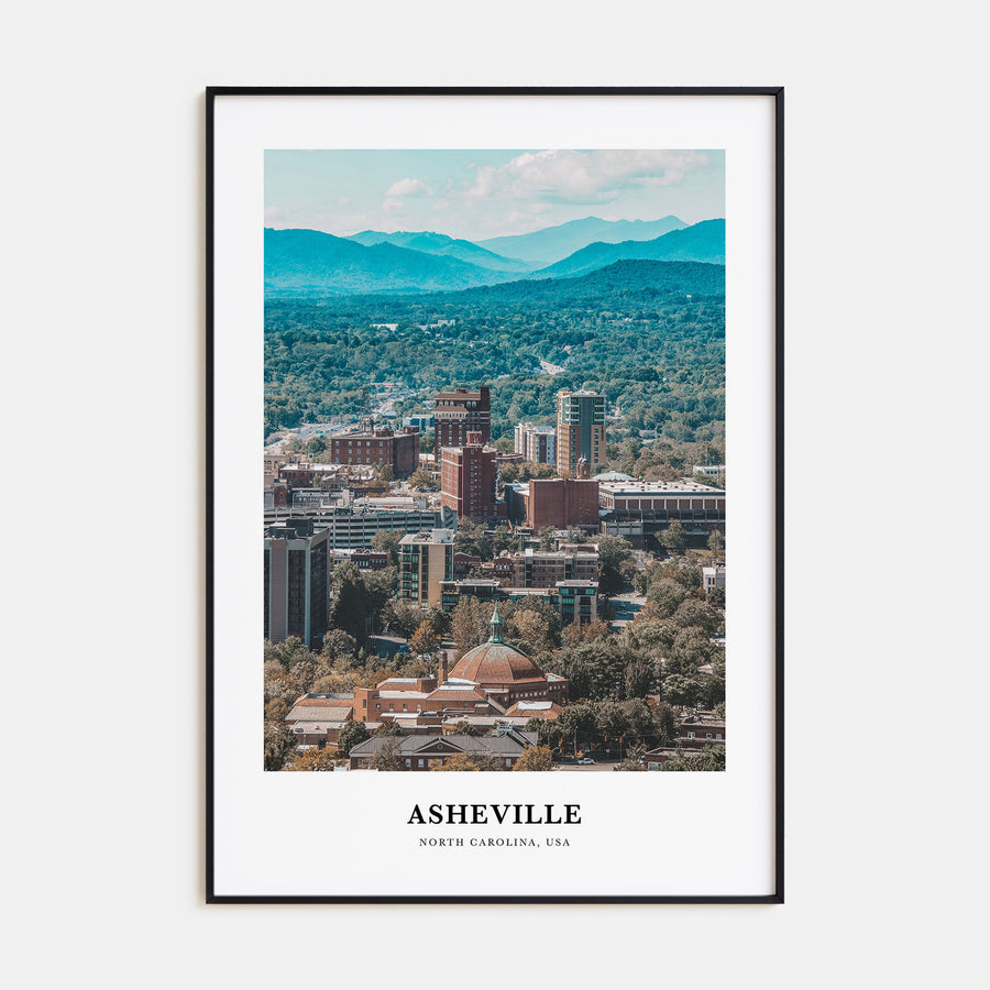 Asheville Portrait Color Poster