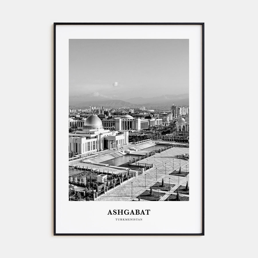 Ashgabat Portrait B&W Poster