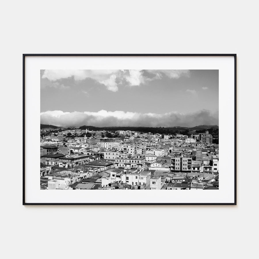 Asmara Landscape B&W Poster