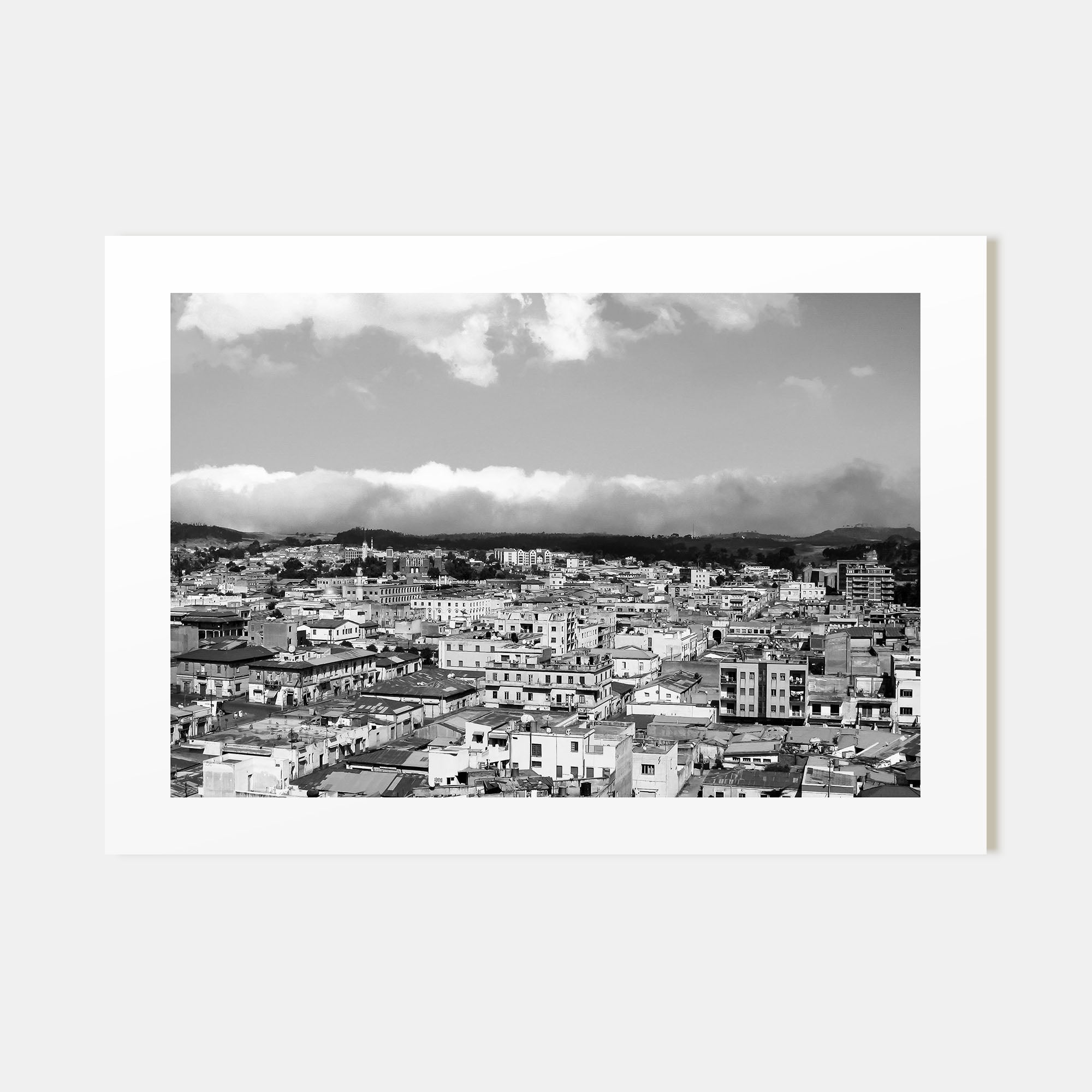 Asmara Landscape B&W Poster
