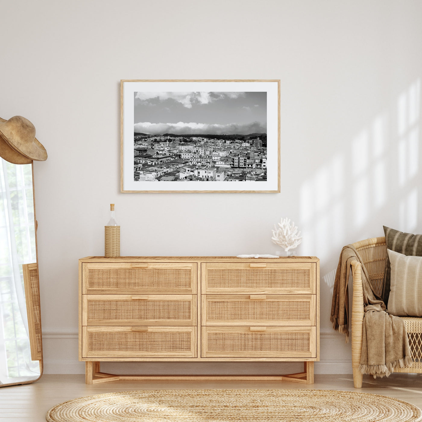 Asmara Landscape B&W Poster