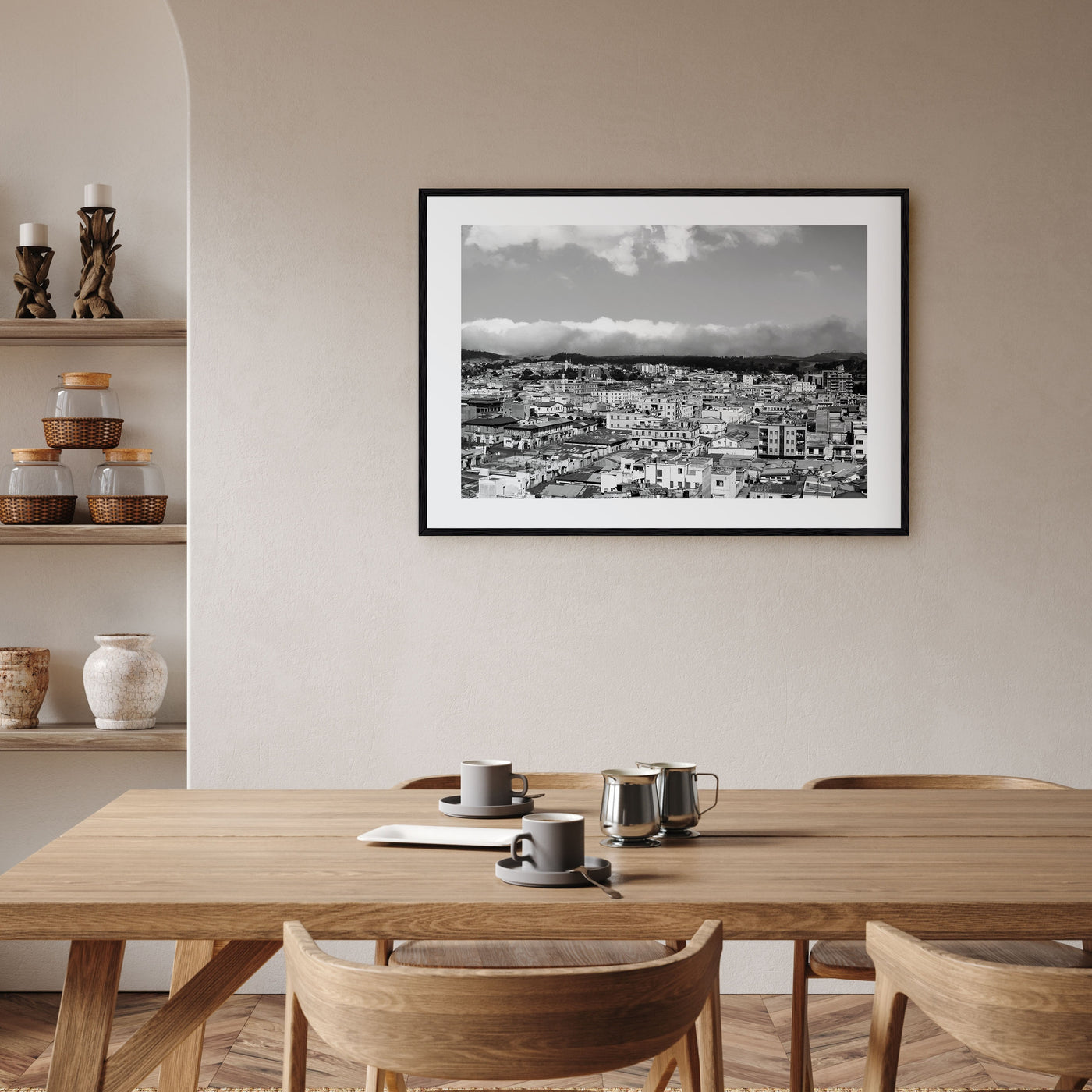 Asmara Landscape B&W Poster