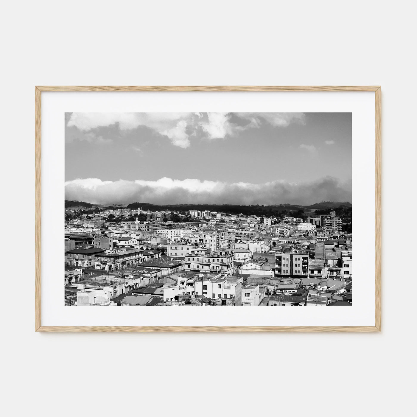 Asmara Landscape B&W Poster