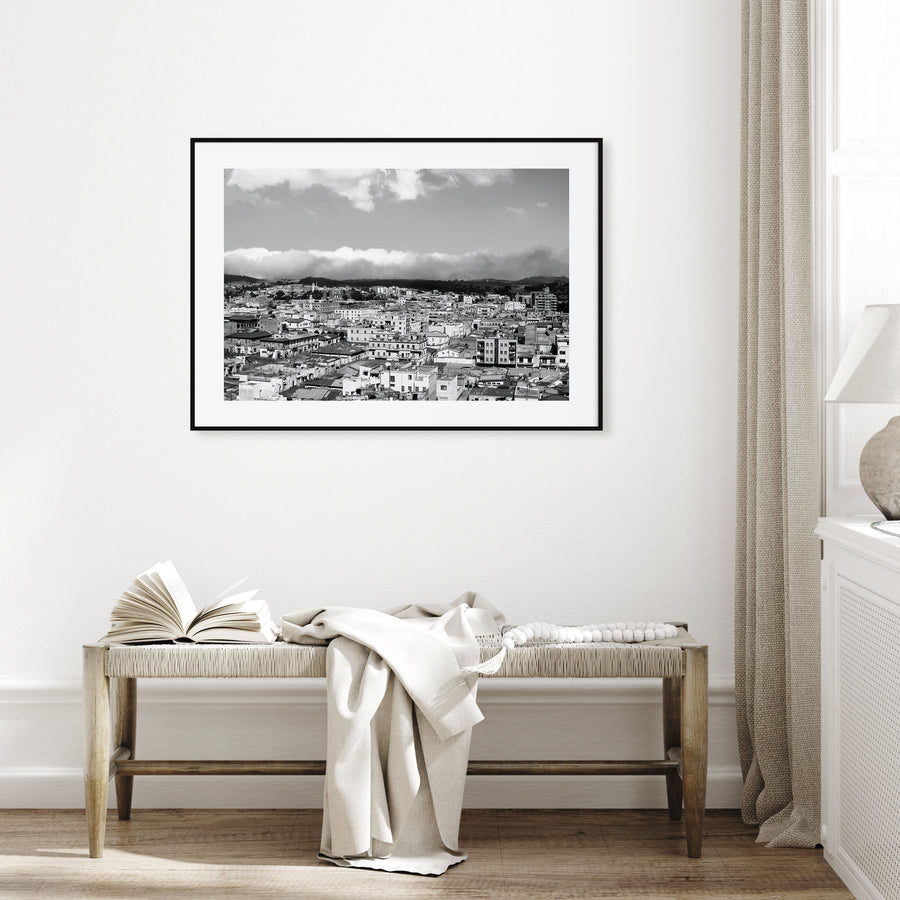 Asmara Landscape B&W Poster