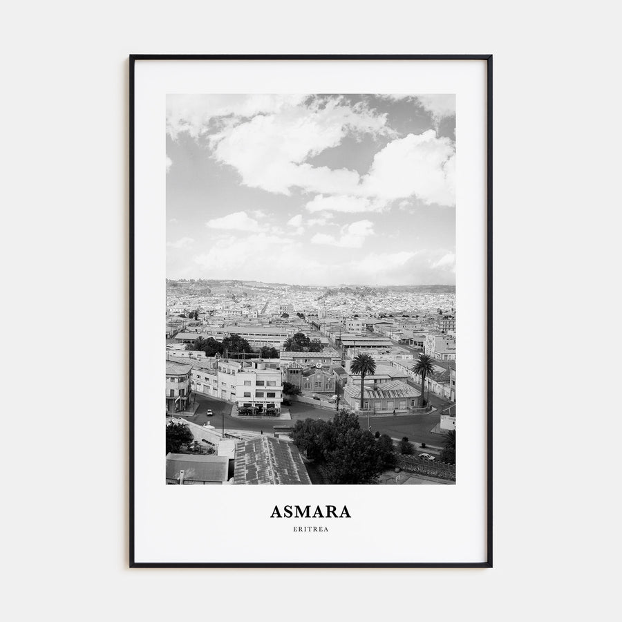 Asmara Portrait B&W Poster
