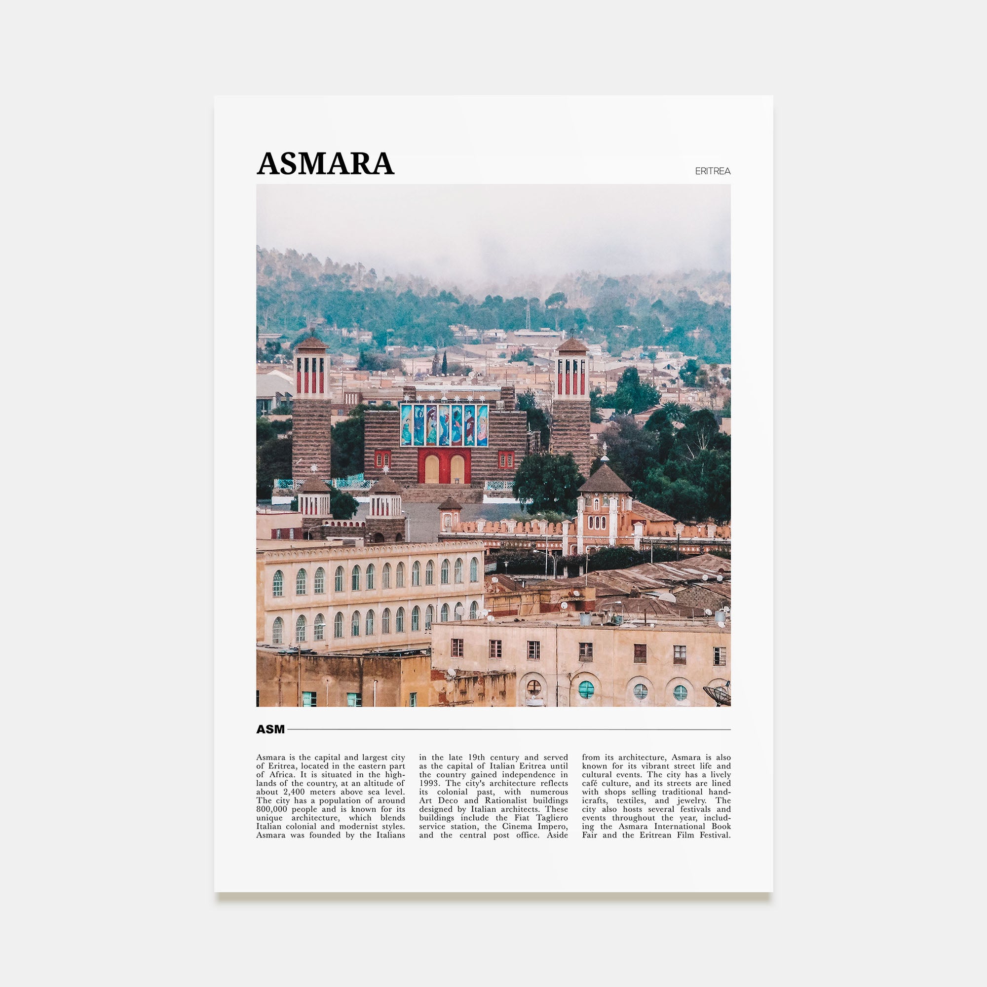 Asmara Travel Color No 2 Poster