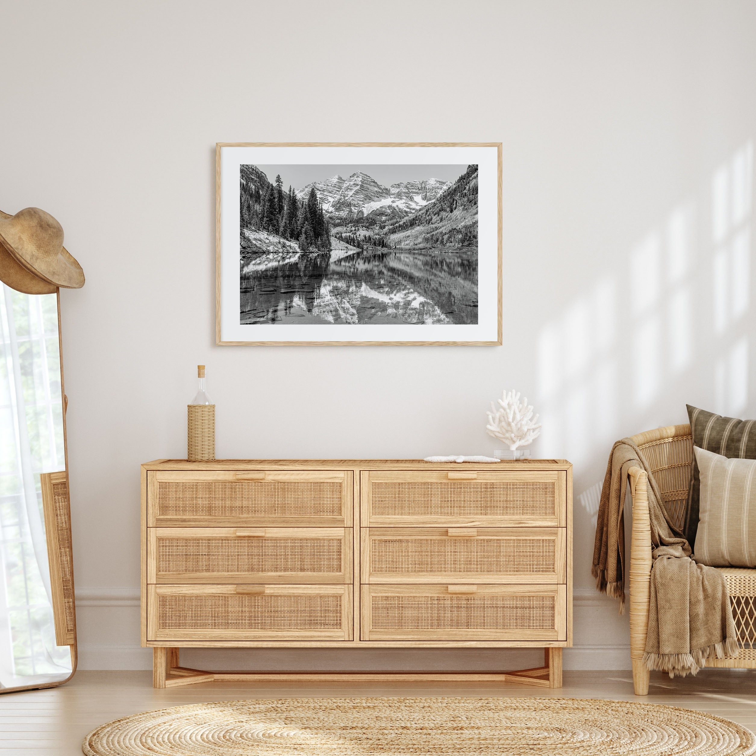 Aspen Landscape B&W Poster