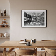 Aspen Landscape B&W Poster