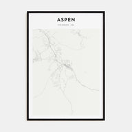 Aspen Map Portrait Poster