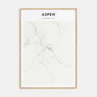 Aspen Map Portrait Poster