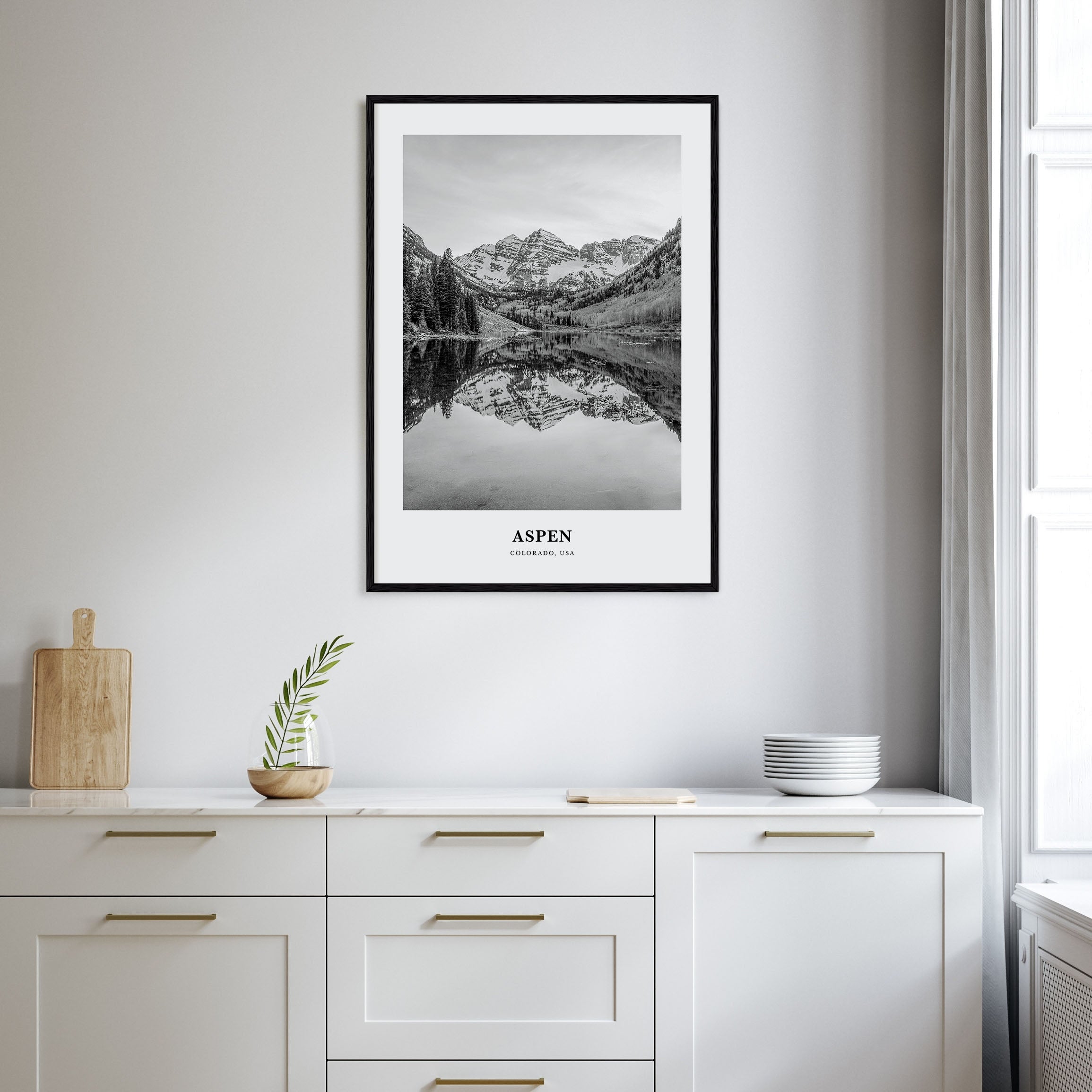 Aspen Portrait B&W Poster