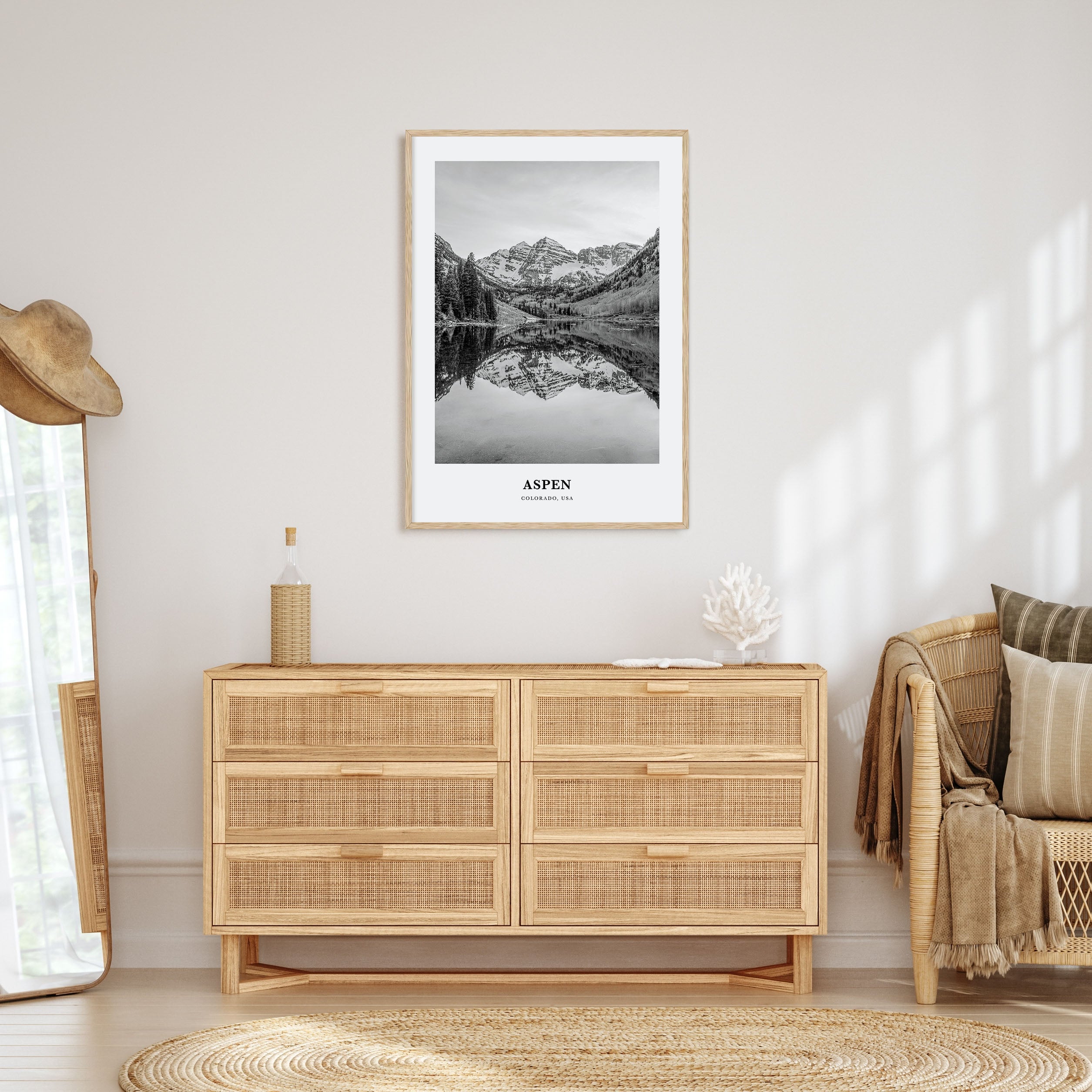 Aspen Portrait B&W Poster