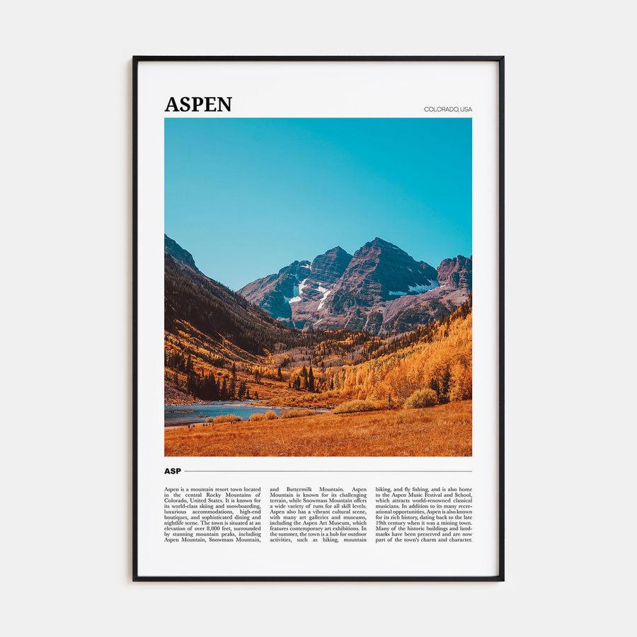 Aspen Travel Color Poster