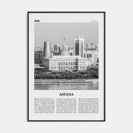 Astana Travel B&W Poster