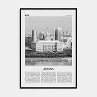 Astana Travel B&W Poster