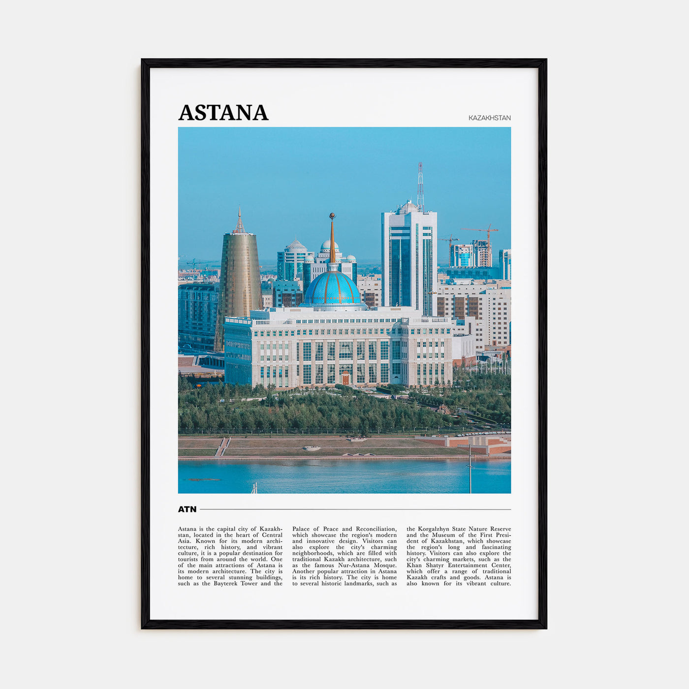 Astana Travel Color Poster