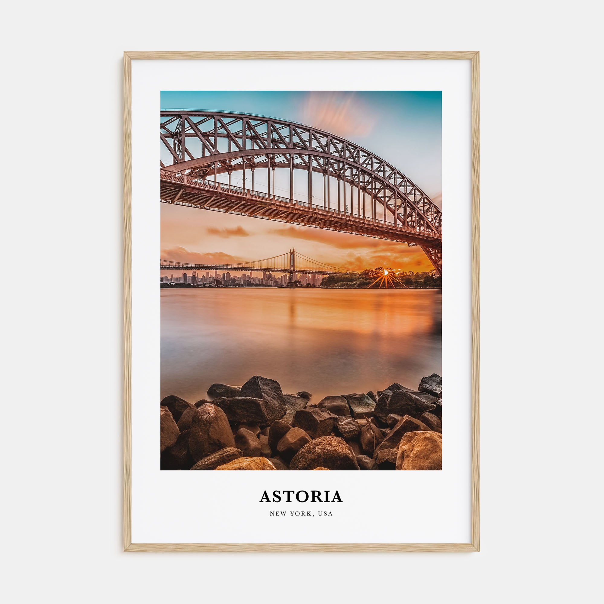 Astoria, New York Portrait Color Poster