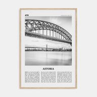 Astoria, New York Travel B&W Poster