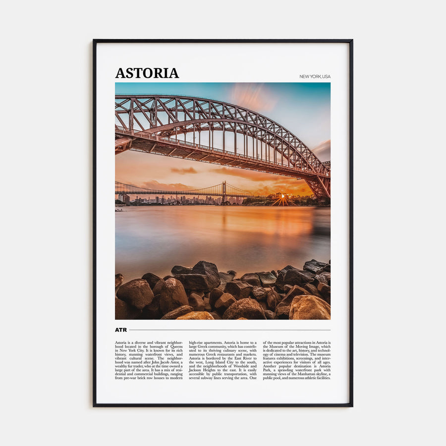 Astoria, New York Travel Color Poster