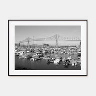 Astoria, Oregon Landscape B&W Poster