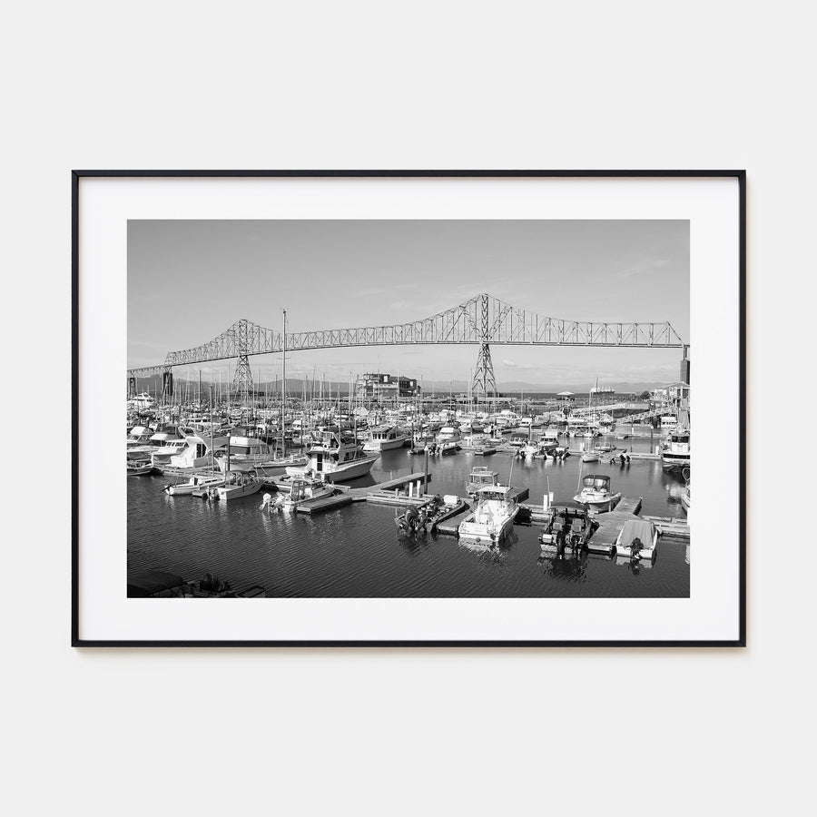 Astoria, Oregon Landscape B&W Poster
